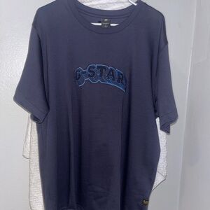 G-Star Navy Blue Logo Tee